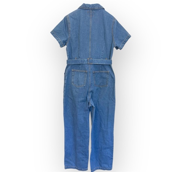 Velvet Heart denim jumpsuit, 100% Cotton, short sleeve size L - Picture 4 of 16